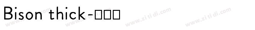 Bison thick字体转换
